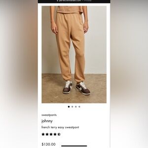 Perfectwhitetee Johnny sweatpants french terry easy sweatpant